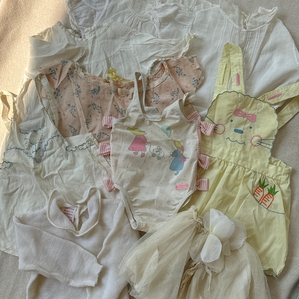 Heirloom Whimsy | Vintage Baby Girl Clothing Bundle – Edwardian & 90s